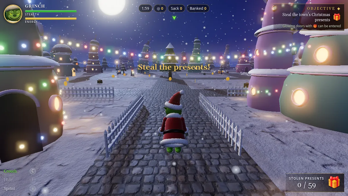 GRINCH: On-Chain Heist gameplay